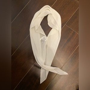 Brand new issey Miyake pleats please off white scarf
